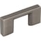 Jeffrey Alexander 32 mm Center-to-Center Brushed Pewter Square Sutton Cabinet Bar Pull 635-32BNBDL - alternate 1